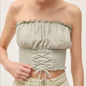 SOLD❤️NWT Urban Outfitters lace-up tube top